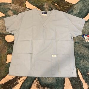Light blue XL scrub top